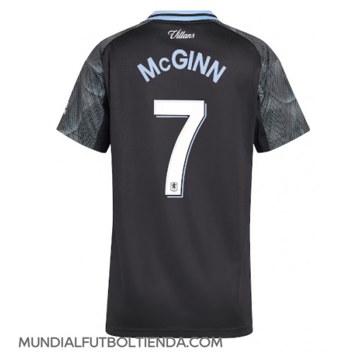 Camiseta Aston Villa John McGinn #7 Segunda Equipación Replica 2025-26 para mujer mangas cortas Camiseta Aston Villa John McGinn #7 Segunda Equipación Replica 2025-26 para mujer mangas cortas